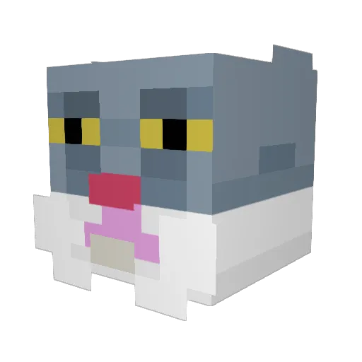 Cheesyainteasy Minecraft avatar head, 3D render