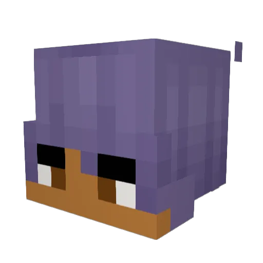 Cheesybut Minecraft avatar head, 3D render