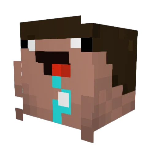 Cheesycreamballs Minecraft avatar head, 3D render