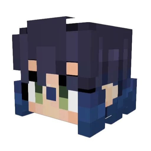 Cheesypeep Minecraft avatar head, 3D render