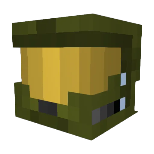 Cheesyweng Minecraft avatar head, 3D render