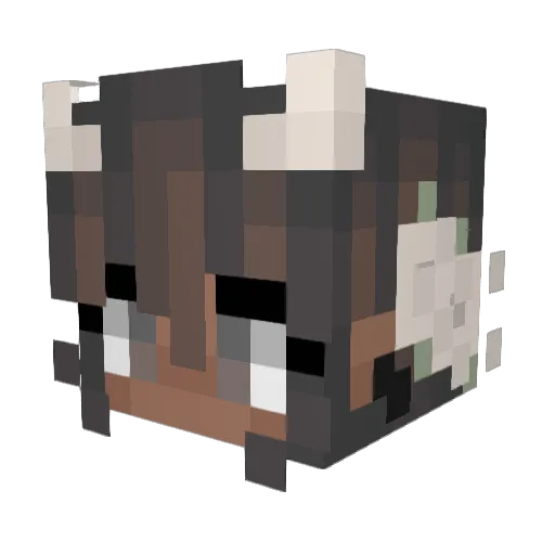 Cheetah83 Minecraft avatar head, 3D render