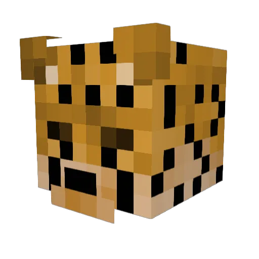 CheetahCub2023 Minecraft avatar head, 3D render