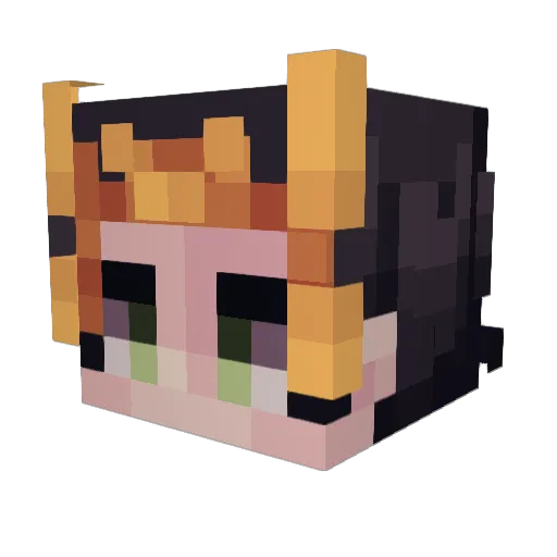 CheetahGG Minecraft avatar head, 3D render