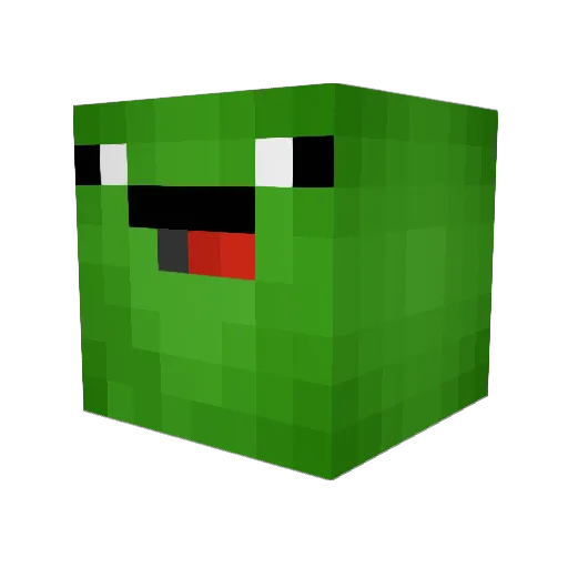 CheetahPuff Minecraft avatar head, 3D render
