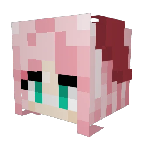 Cheetahgal15 Minecraft avatar head, 3D render