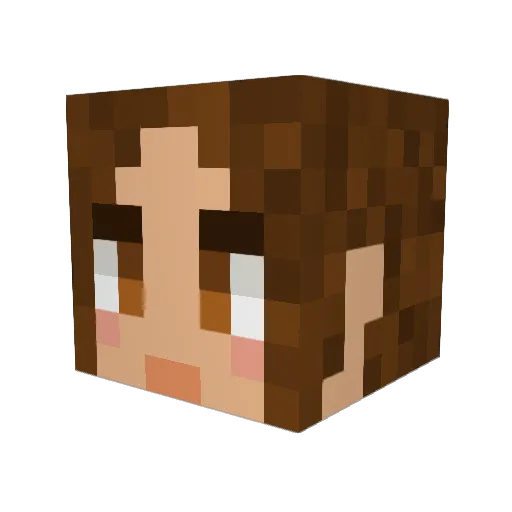 Cheetahgamer Minecraft avatar head, 3D render
