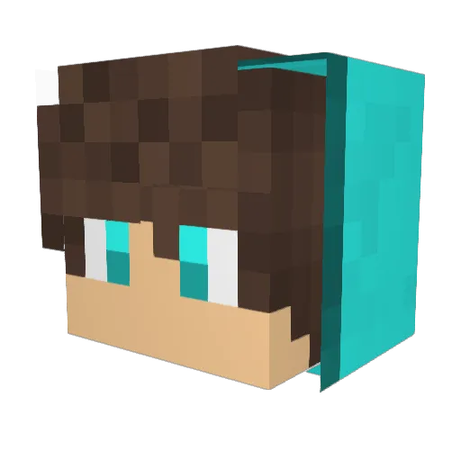 Cheetahz2014 Minecraft avatar head, 3D render