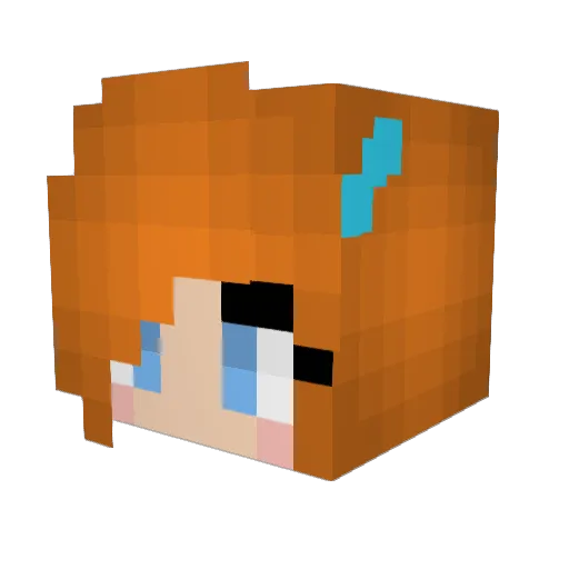 Cheetham Minecraft avatar head, 3D render
