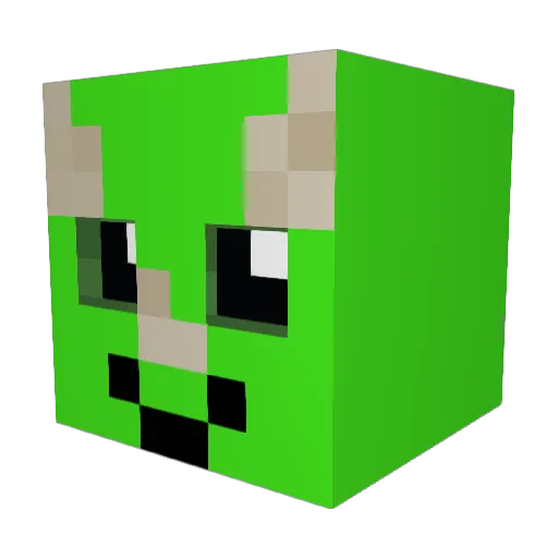 CheetoBurritoes Minecraft avatar head, 3D render