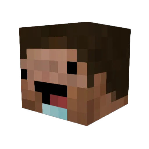 CheetohLips Minecraft avatar head, 3D render