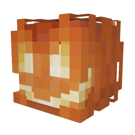 Cheetoquil Minecraft avatar head, 3D render