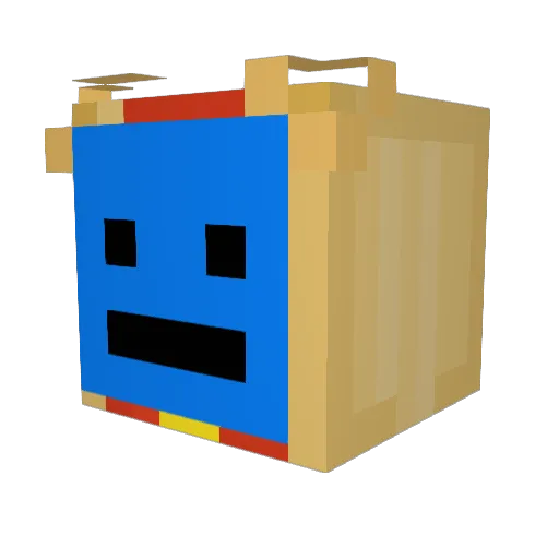 Cheeyup Minecraft avatar head, 3D render