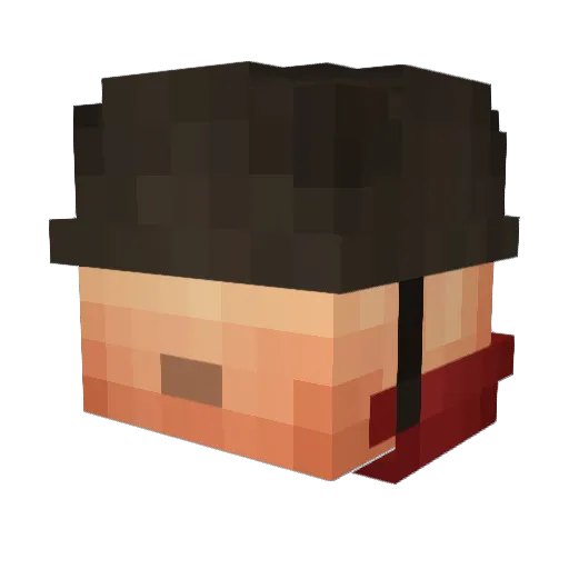 CheezCulture Minecraft avatar head, 3D render