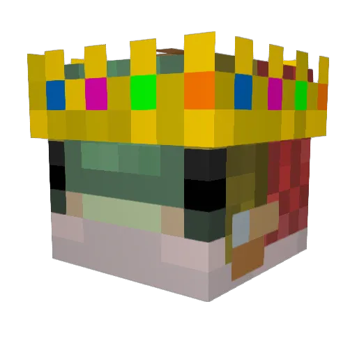 CheezHawk Minecraft avatar head, 3D render