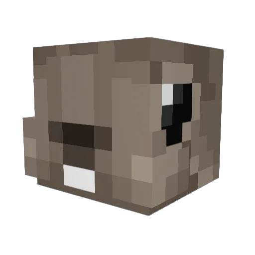 Cheeze888 Minecraft avatar head, 3D render