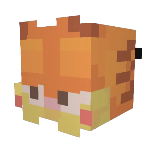 CheezeCrak Minecraft avatar head, 3D render