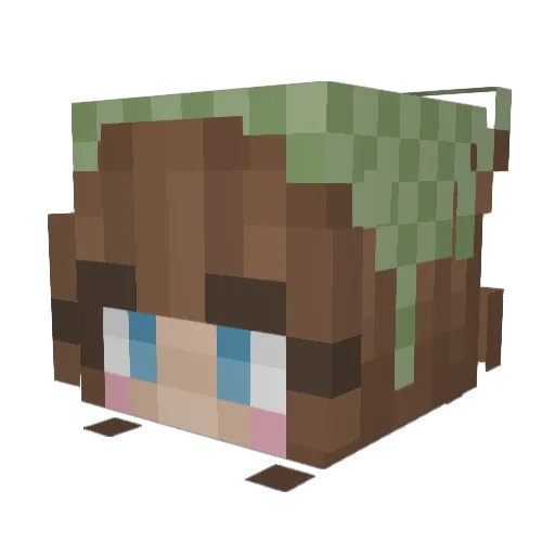 CheezeMonkey Minecraft avatar head, 3D render