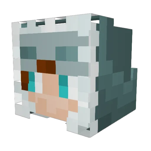 Cheeze_Lord Minecraft avatar head, 3D render