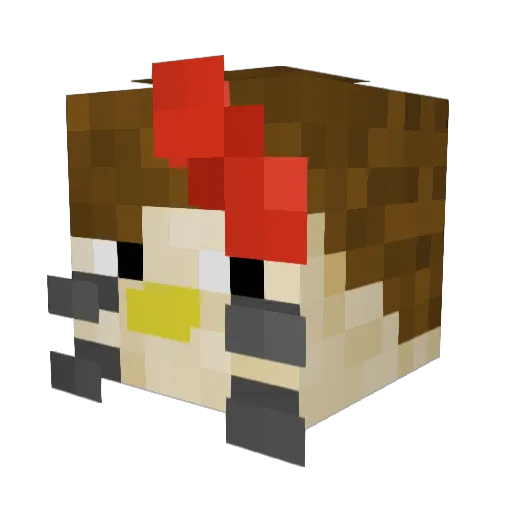 Minecraft-Avatar von CheezitMC: Kopf als 3D-Render