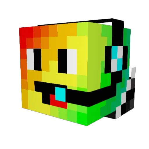 CheezleHD Minecraft avatar head, 3D render