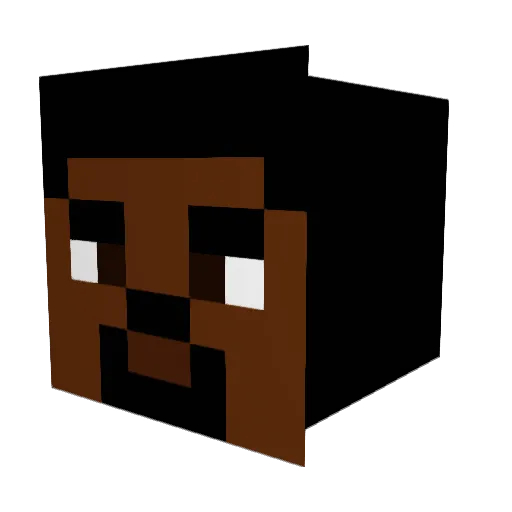 Cheezsticks Minecraft avatar head, 3D render