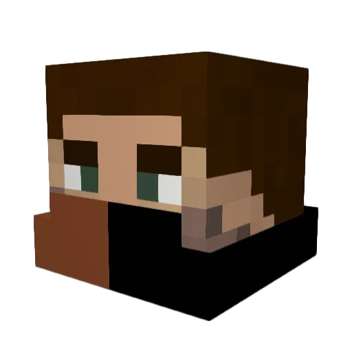 CheezyBurgas Minecraft avatar head, 3D render