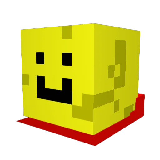 CheezyCrafts Minecraft avatar head, 3D render
