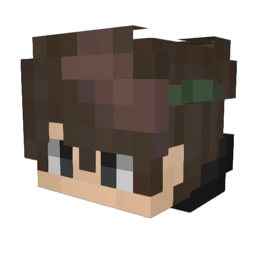 CheezyDoug Minecraft avatar head, 3D render