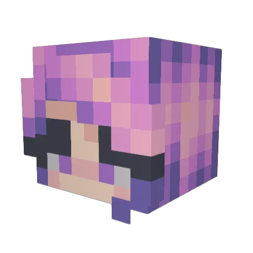 CheezyFloss Minecraft avatar head, 3D render