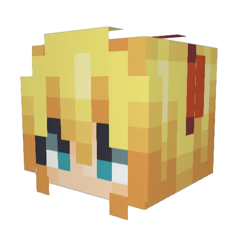 Cheezyanimations Minecraft avatar head, 3D render