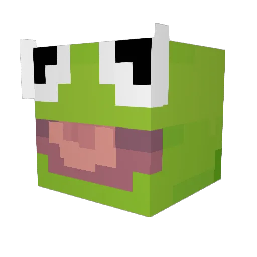 Cheezzzzzz Minecraft avatar head, 3D render