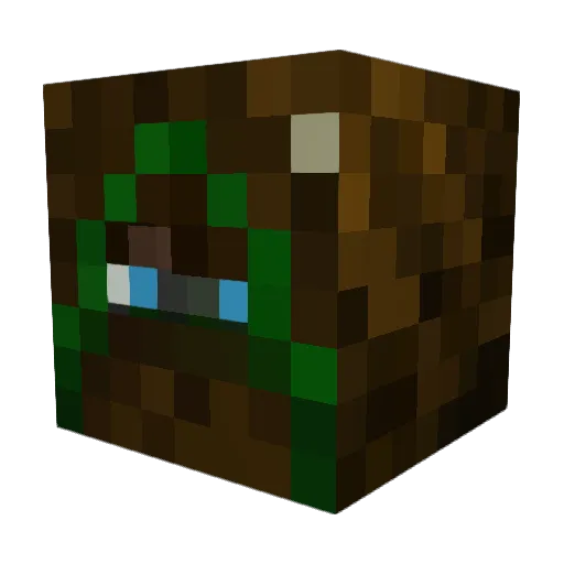 Chef500 Minecraft avatar head, 3D render