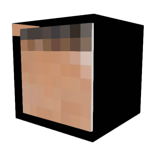 ChefBiela Minecraft avatar head, 3D render