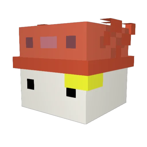 ChefBrodini Minecraft avatar head, 3D render