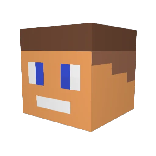 ChefCarlCasper1 Minecraft avatar head, 3D render