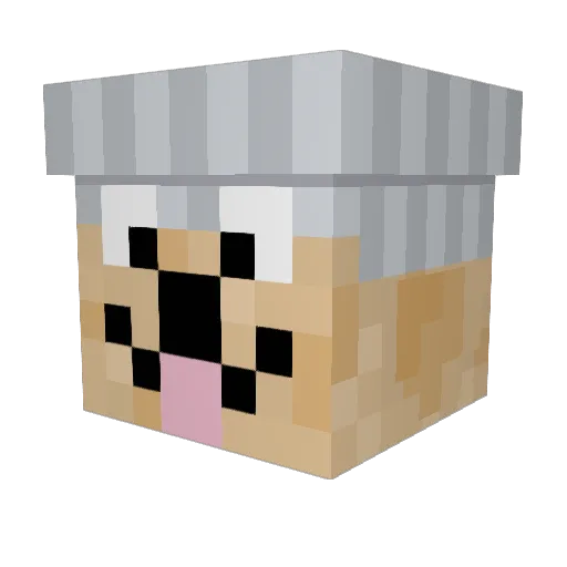 ChefCooper Minecraft avatar head, 3D render