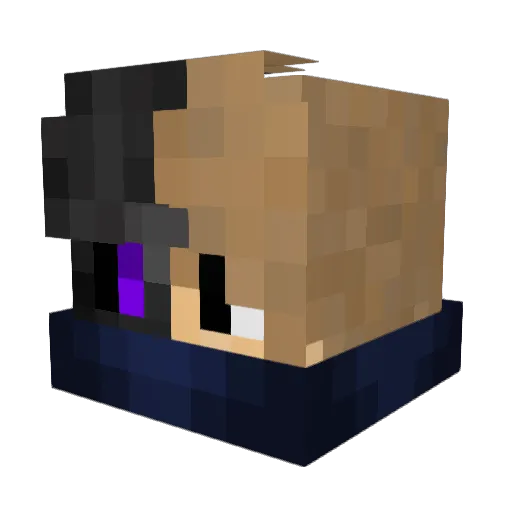 ChefD1C Minecraft avatar head, 3D render