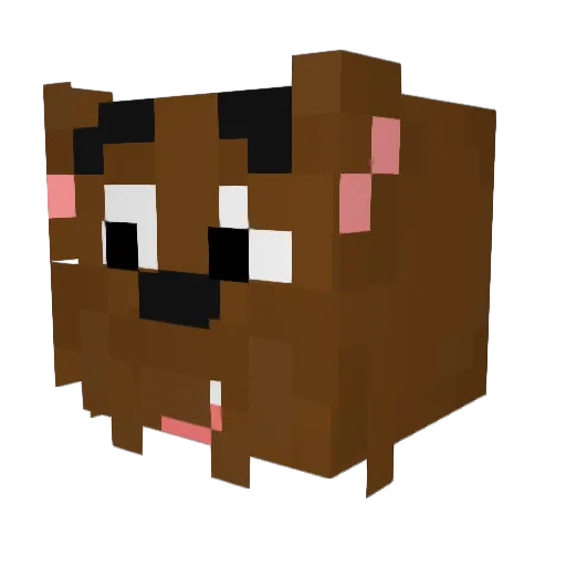 ChefEfo Minecraft avatar head, 3D render