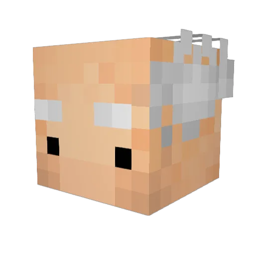 ChefJim53 Minecraft avatar head, 3D render