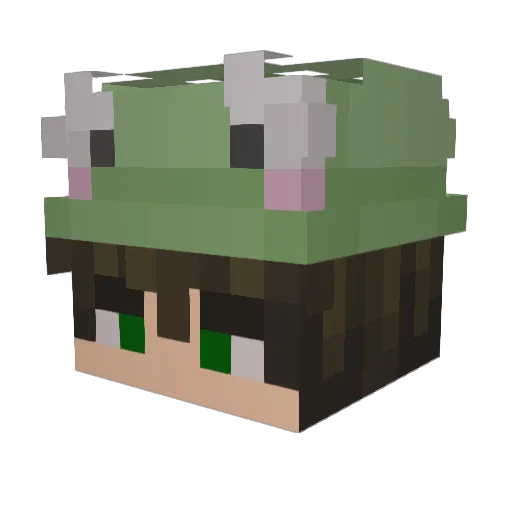 ChefLaDeath Minecraft avatar head, 3D render