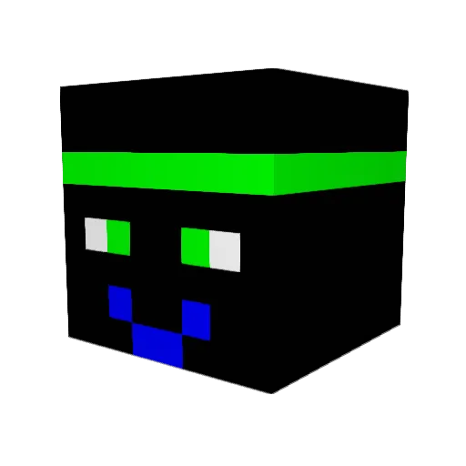 ChefLucasApple Minecraft avatar head, 3D render