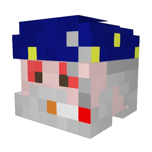 ChefMikey03 Minecraft avatar head, 3D render