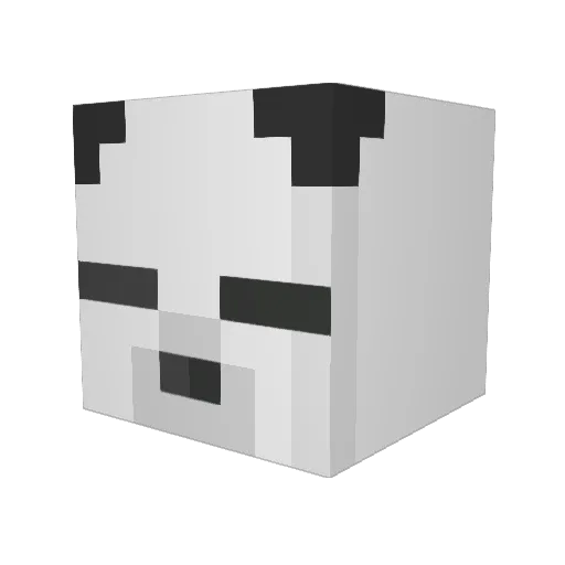 ChefPandito Minecraft avatar head, 3D render