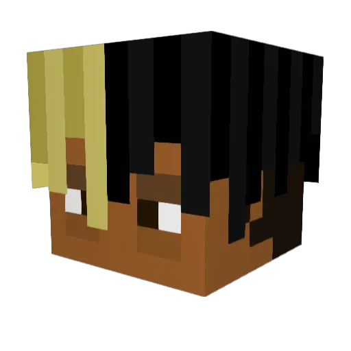 ChefPoke Minecraft avatar head, 3D render