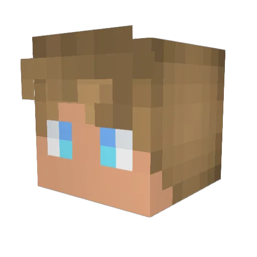 ChefTheMoose Minecraft avatar head, 3D render