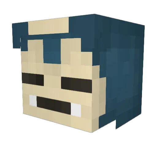 Chef_BJ Minecraft avatar head, 3D render