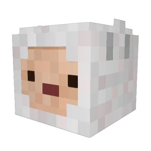 Chef_Curry Minecraft avatar head, 3D render