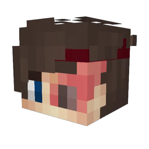 Chefanatic Minecraft avatar head, 3D render