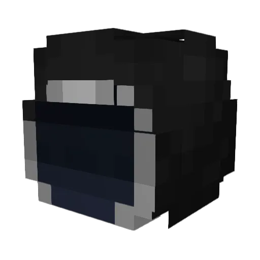Cheffibal Minecraft avatar head, 3D render